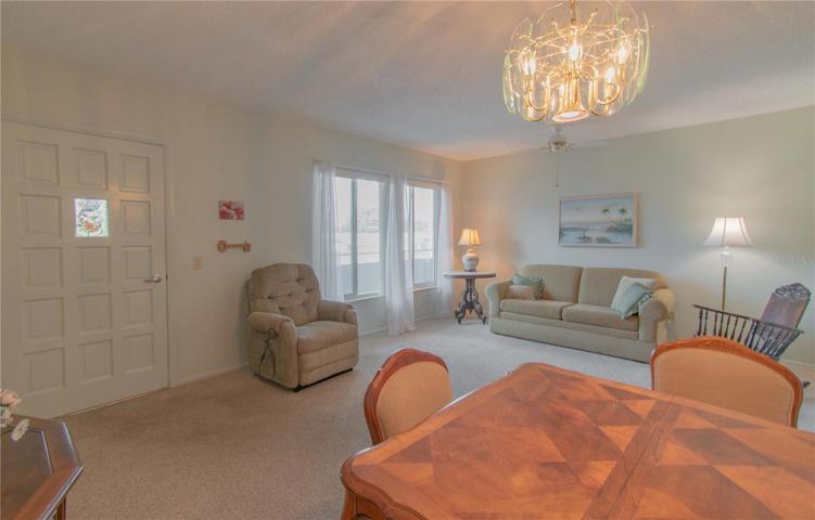 Double windows offer light to living room