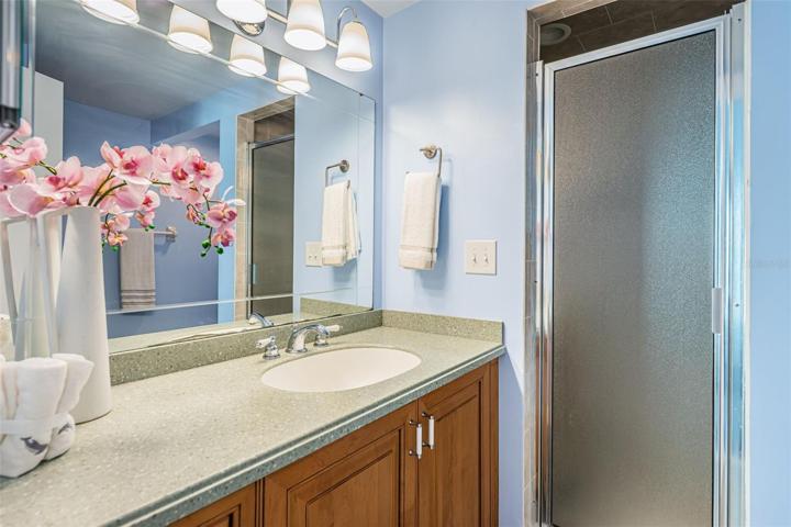 Primary bathroom.