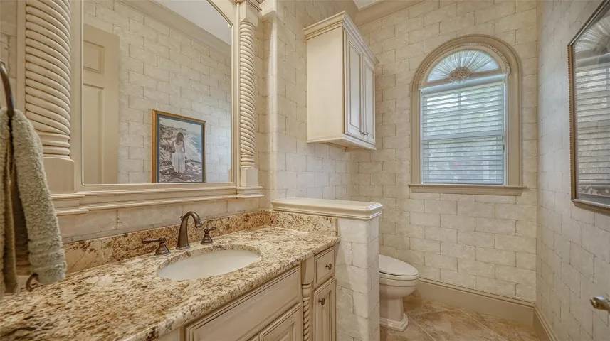 Recreation room bath.