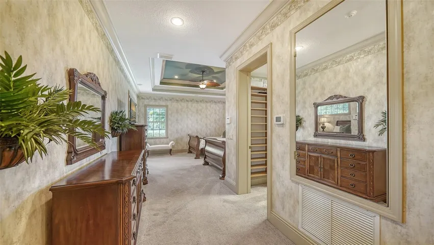 Winding down every day becomes a cherished ritual in the large first floor owner's suite.