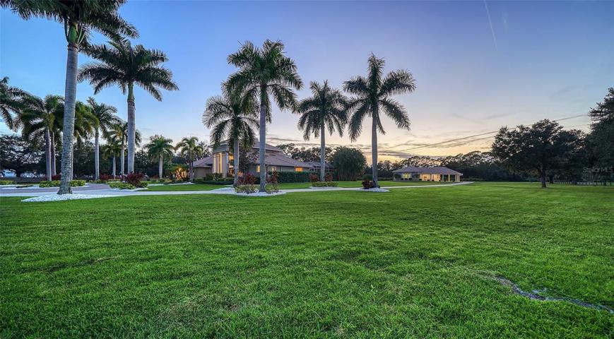 The property unveils pastoral views, a sense of serenity, and strong security with rare privacy.