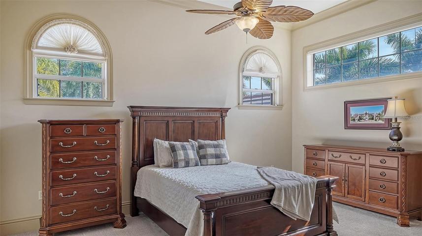Upper level luxurious bedroom with Jack & Jill bath.