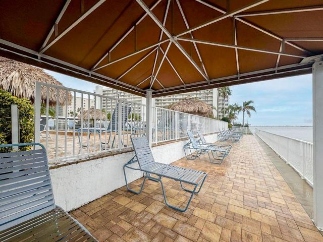 Relax by the pool and get some sun or rest in the shade under the canopies,