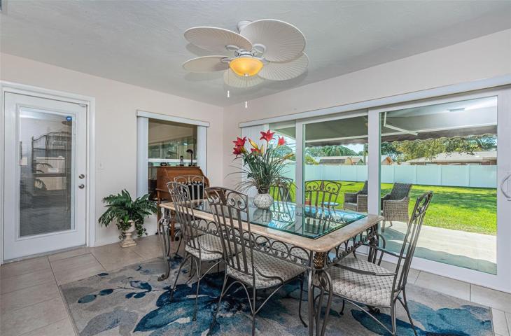 Family Room or Dining Area with Sliders to backyard