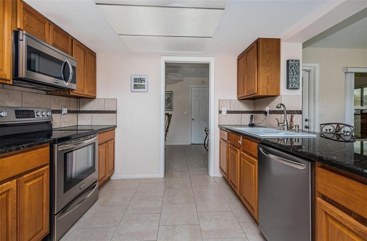 Kitchen with stainless appliances