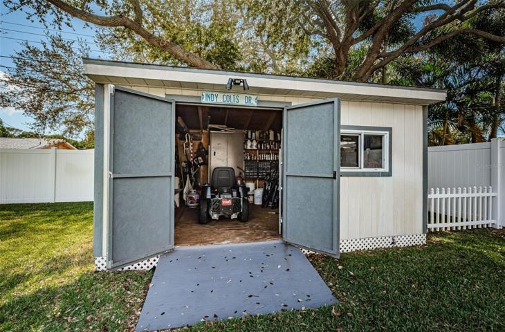 Room for all the tools and lawn equipment!