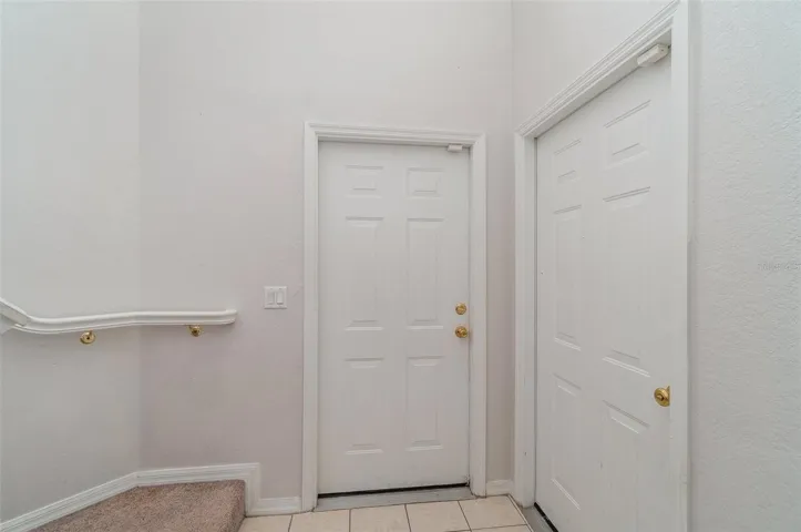 Foyer- garage door to the right and the entry door to the left in the photo here.