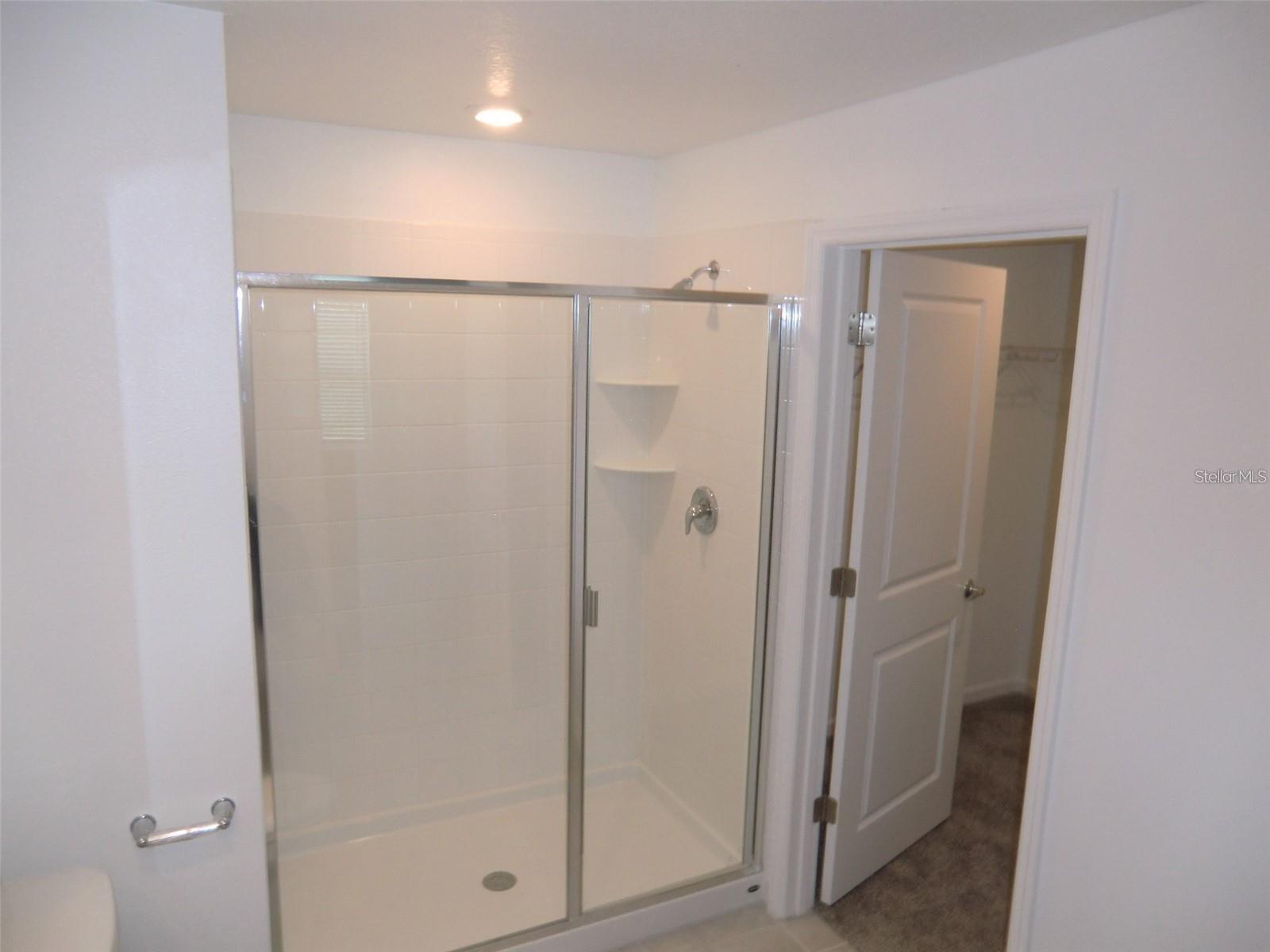 Large Walk in Shower in Master Bathroom