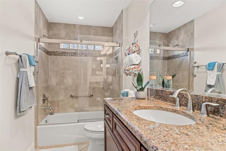 GUEST BATH WITH TILED TUB/SHOWER COMBO