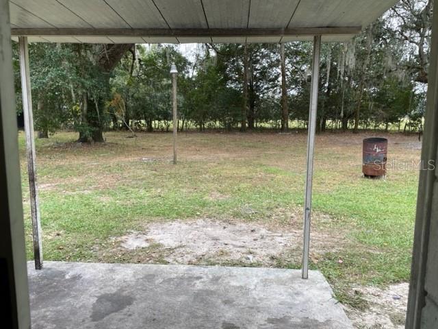 View from eating area