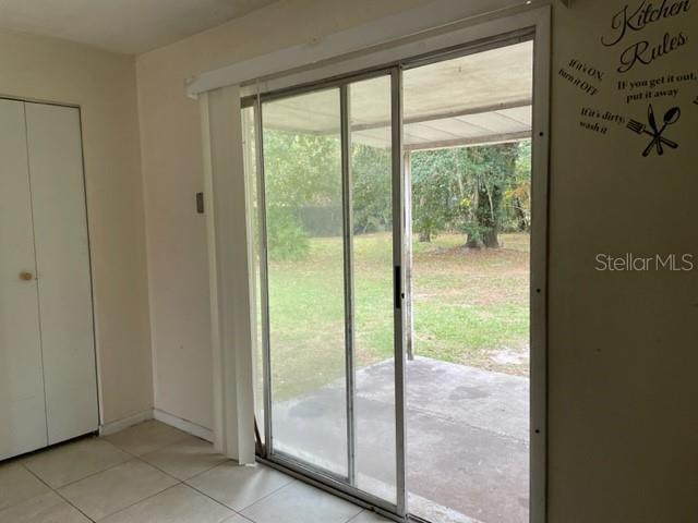 View from eating area