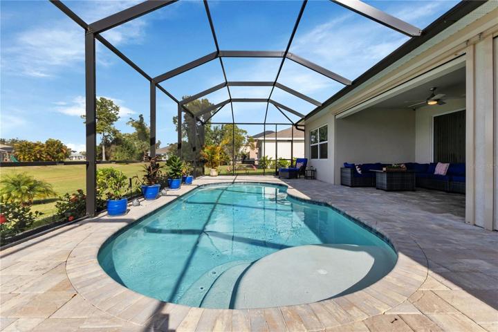Heated saltwater pool