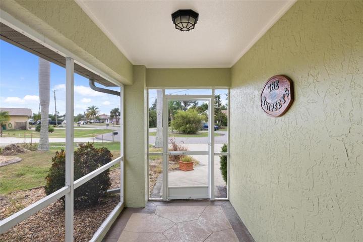 Screened Entrance-Front Door