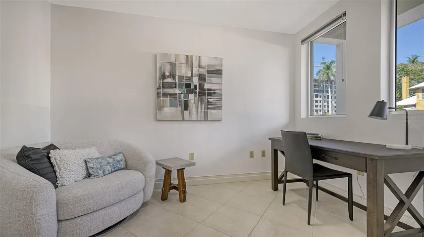 Room is virtually staged.