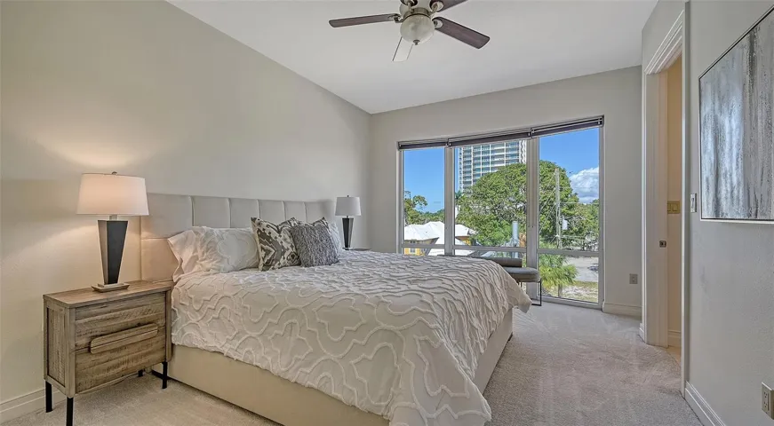 Room is virtually staged.