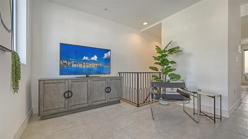Room is virtually staged.