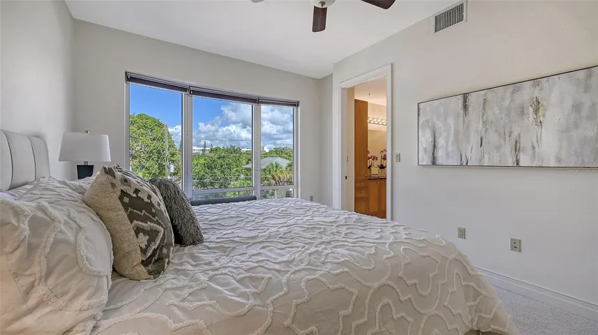 Room is virtually staged.