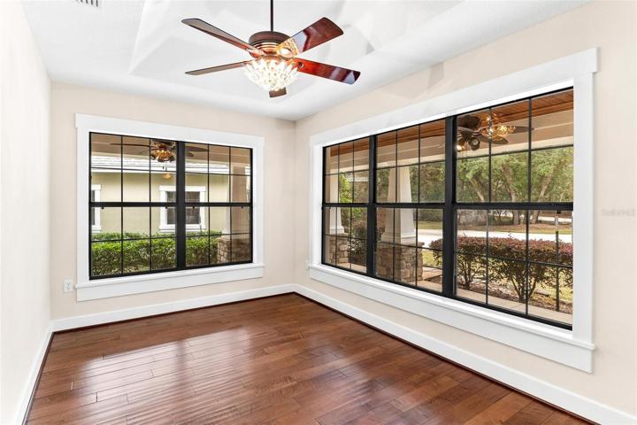 Dining Area with Tray Ceilings
