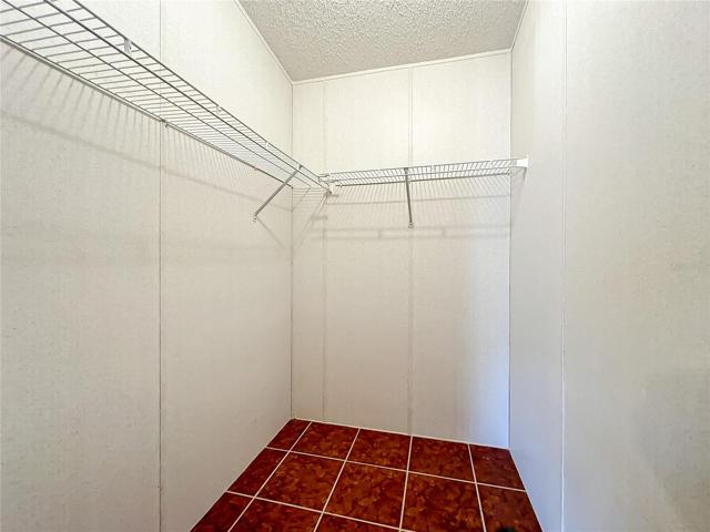 Walk in closet in the 3rd bedroom