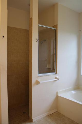 Master shower