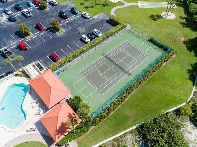 Pool, hot tub, tennis, pickleball, shuffle board, grills etc.