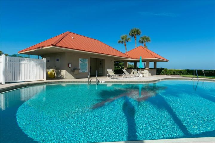 Heated pool area