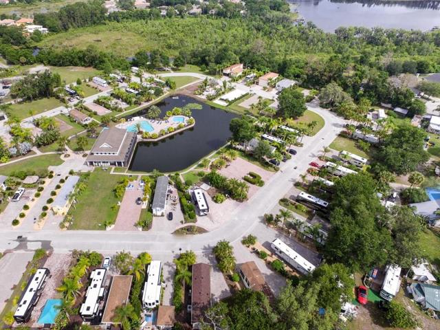 Aerial view of the Woods