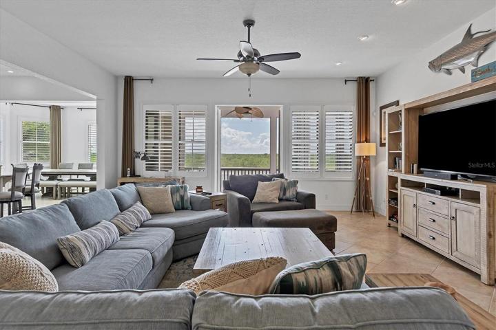 Living Room with Screened Deck!