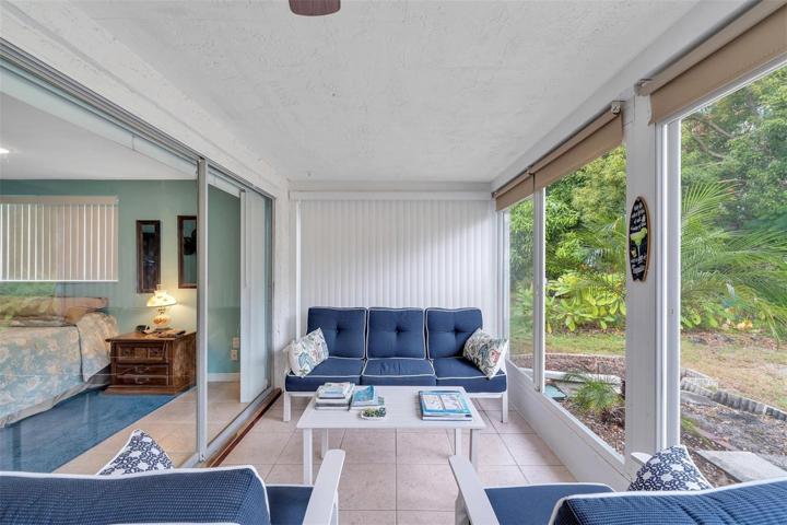 Patio off dining room/primary bedroom