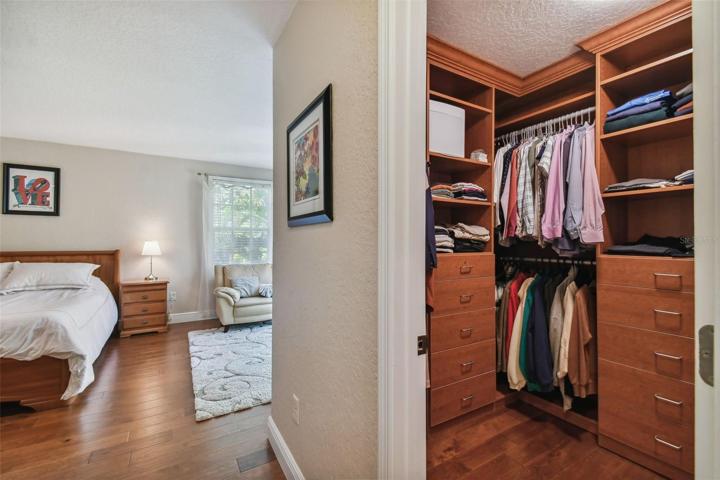 Primary Bedroom and Walk In Closet