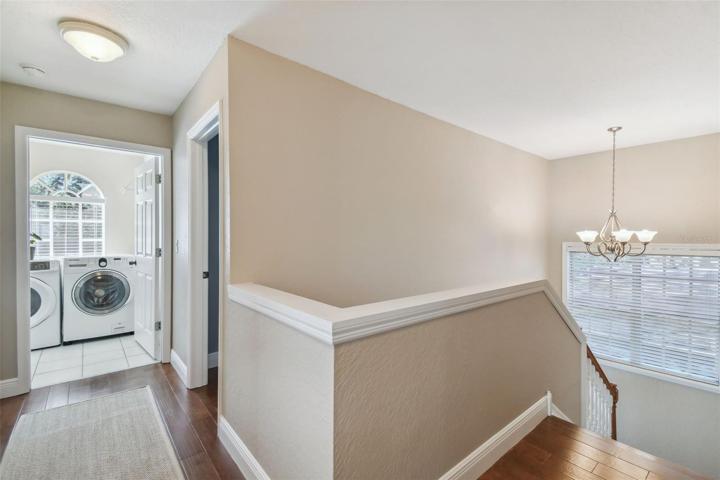 Laundry and top of stairwell