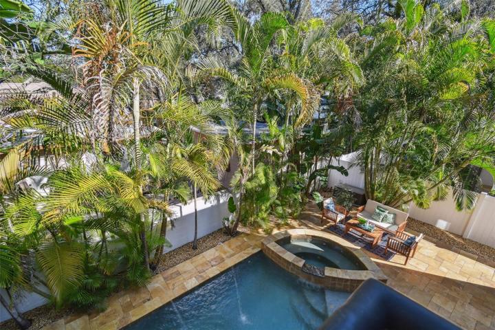 Pool view from balcony