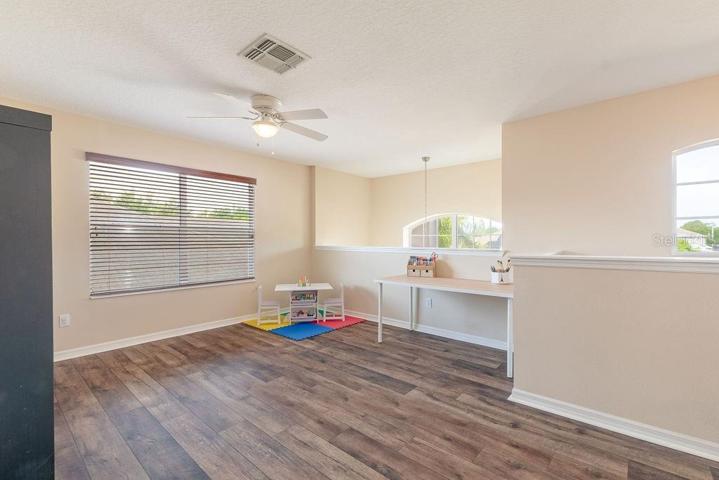 Spacious loft area upstairs
