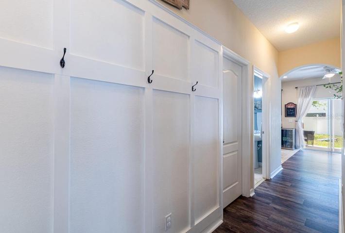 Entry area from the 3-car garage