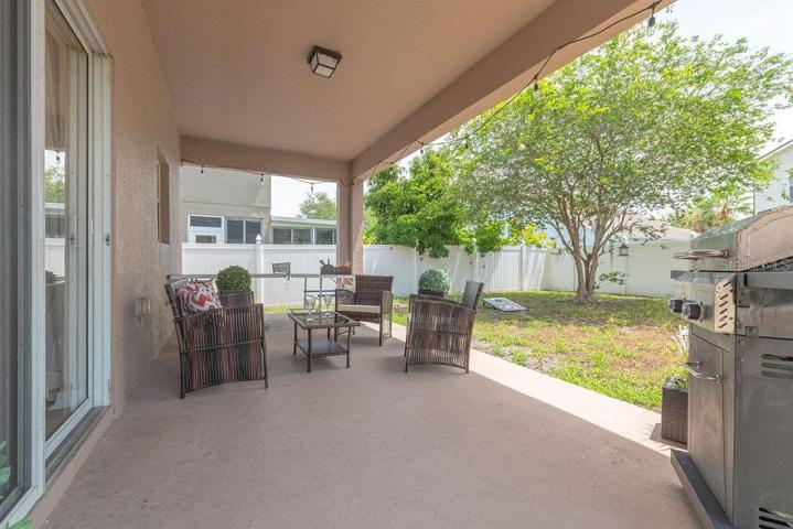 Large covered patio