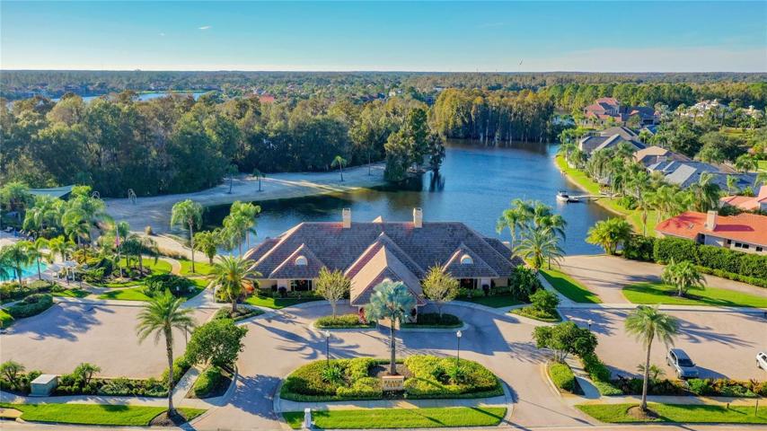 Cory Lake Isles main clubhouse and lakefront