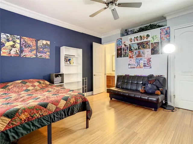 10549 Cory Lake Dr, second floor, bedroom 3, view of pool and lake