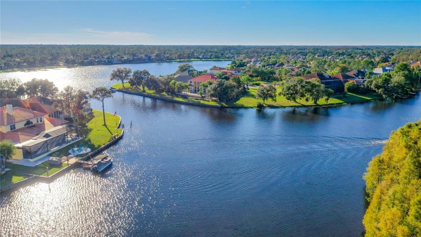 Aerial views of Cory Lake