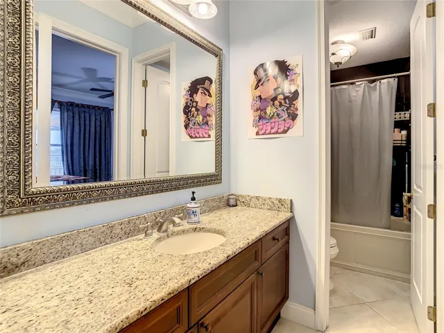 10549 Cory Lake Dr, second floor, jack-and-jill bath, shared by bedrooms 3 and 4.