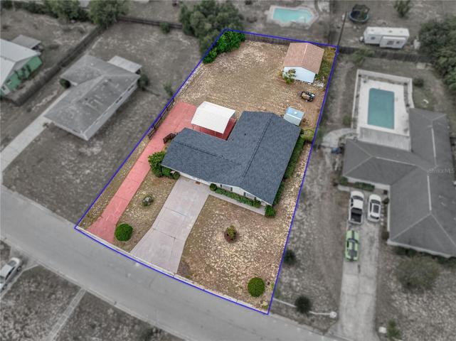 Aerial with lot overlay
