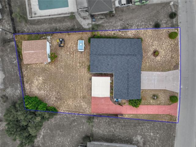 Aerial with lot overlay