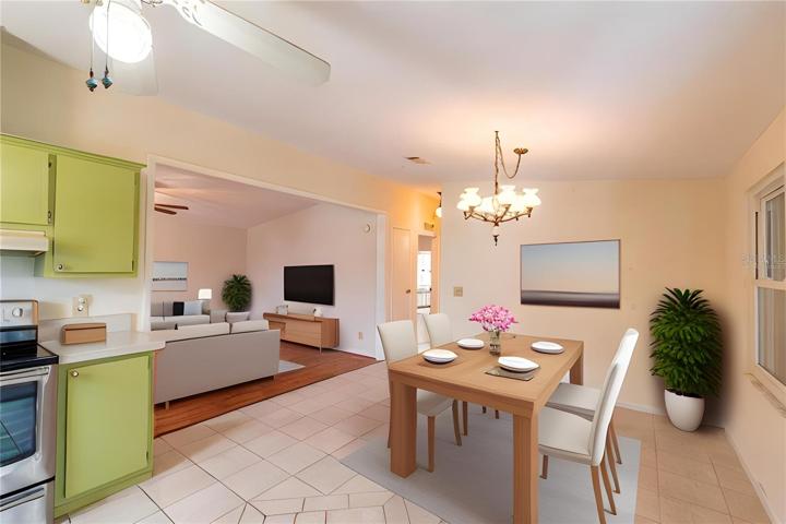 Virtually Staged Dining
