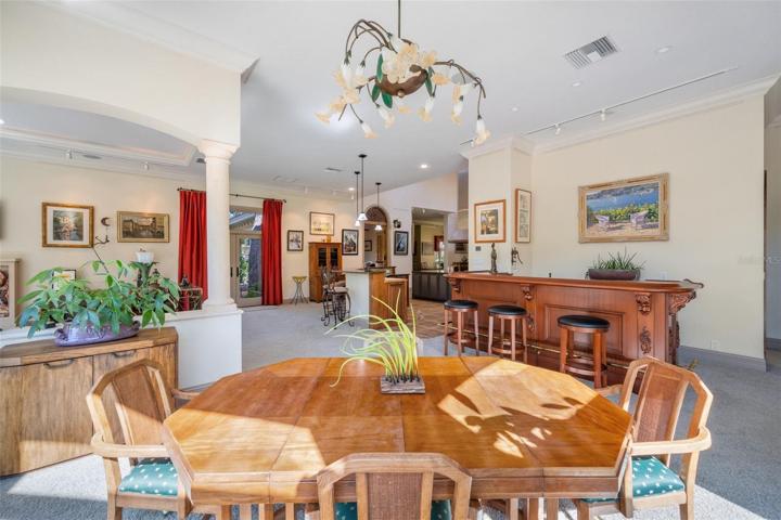 View from bar and breakfast nook area to the living and kitchen !