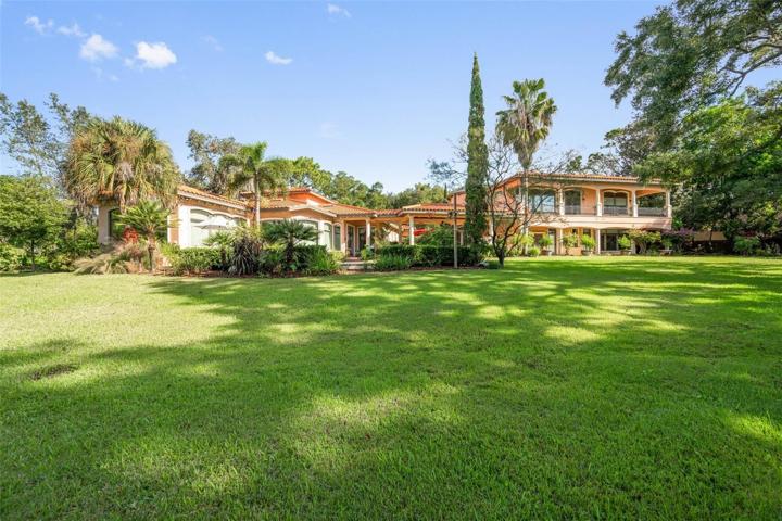 Back view of property from only part of the yard