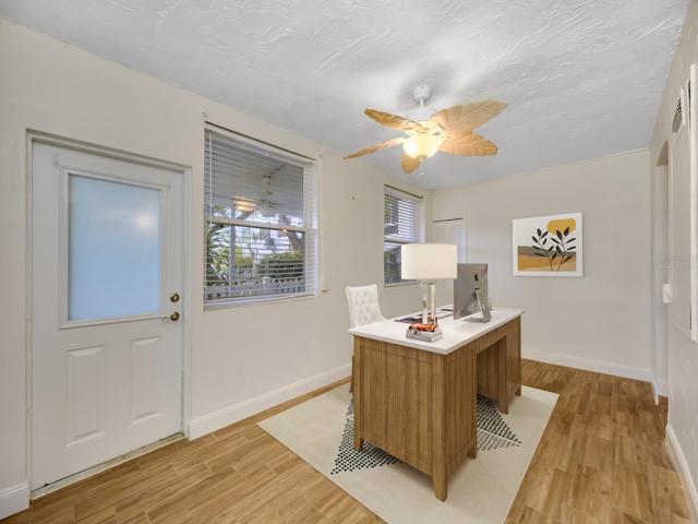 "Virtually Staged" Florida Room/Office