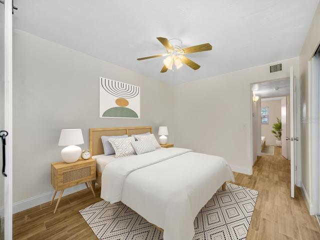 "Virtually Staged" Master Bedroom