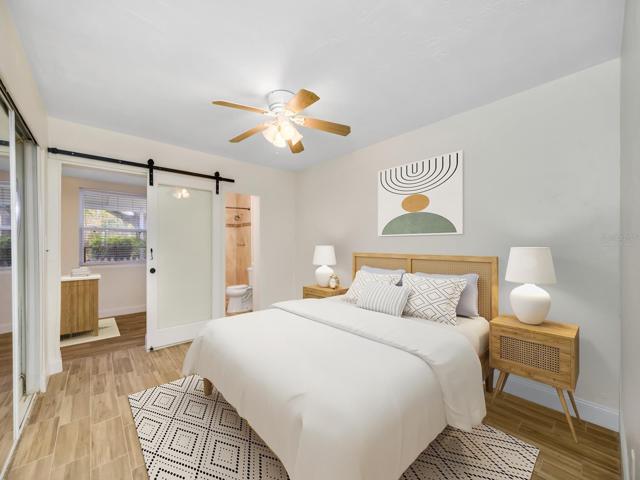 "Virtually Staged" Master Bedroom