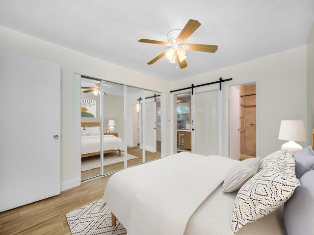 "Virtually Staged" Master Bedroom