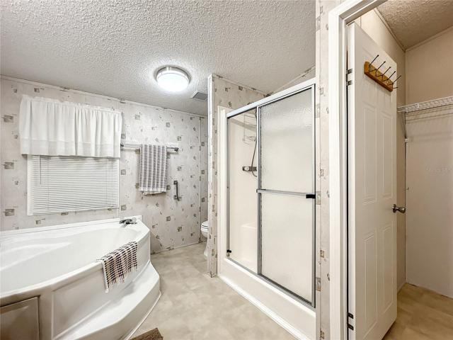 Garden tub and walk in shower