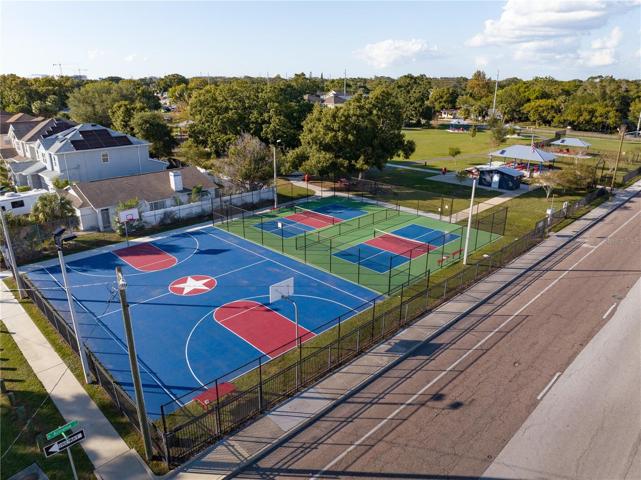 Basketball and Pickleball at Villa Brothers Park